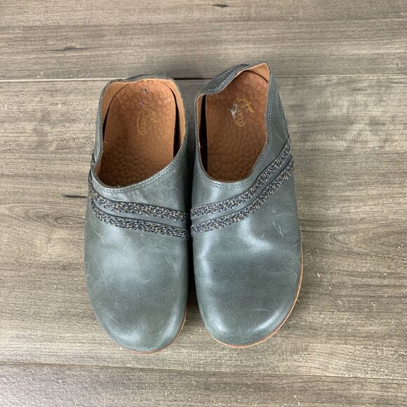 Chaco Womens Harper Caribou Mules Shoes CastleRock (Gray/Green) Slip On Size 8 - Picture 2 of 10